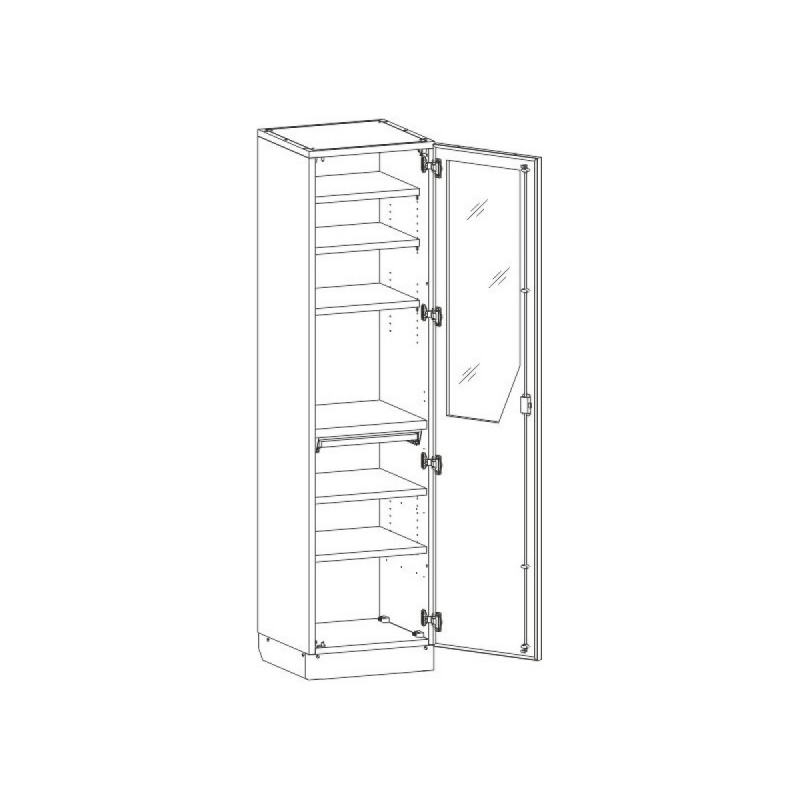 Шкаф медицинский МШ-1-05 для инструментария и медикаментов