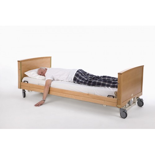 Складная медицинская кровать Lojer Modux-2, размер ложа 88*205 см., 2 секции, электропривод функции складывания, высоты и спинной секции