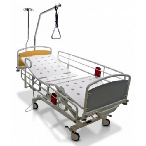 Кровать реанимационная Lojer ScanAfia PRO XS-480, размер ложа 80*205 см., 4 секции, электропривод высоты, спинной, коленной и ножной секции